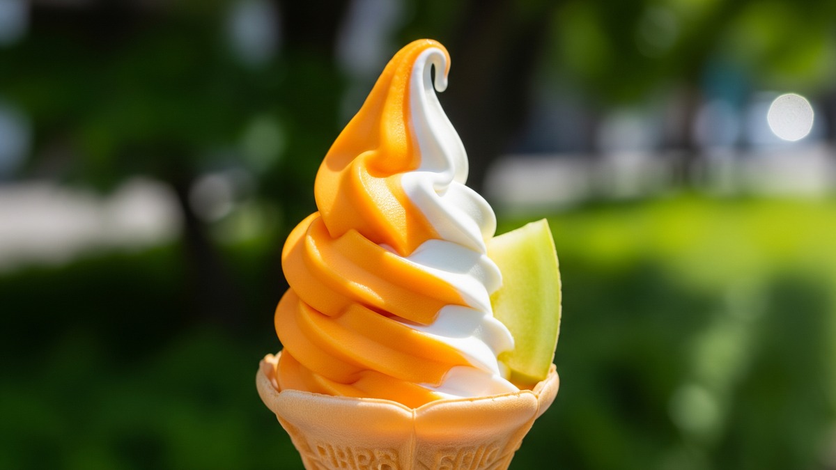 Seasonal soft serve flavors and toppings