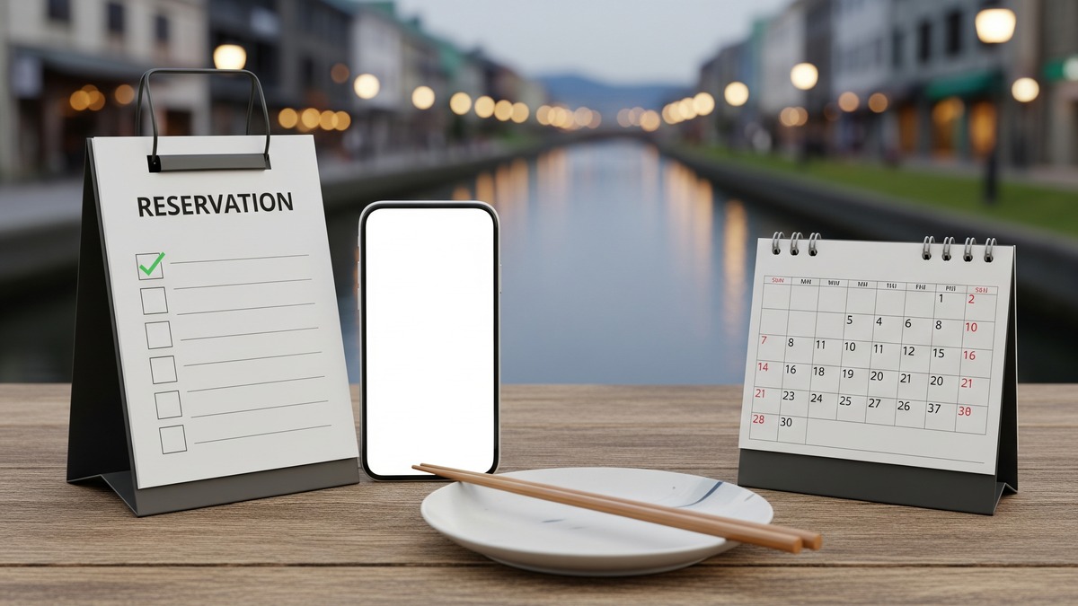 Travel plan checklist for a sushi experience day