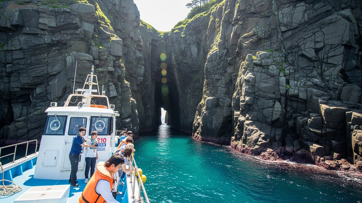 Canal cruise and walking route around Otaru