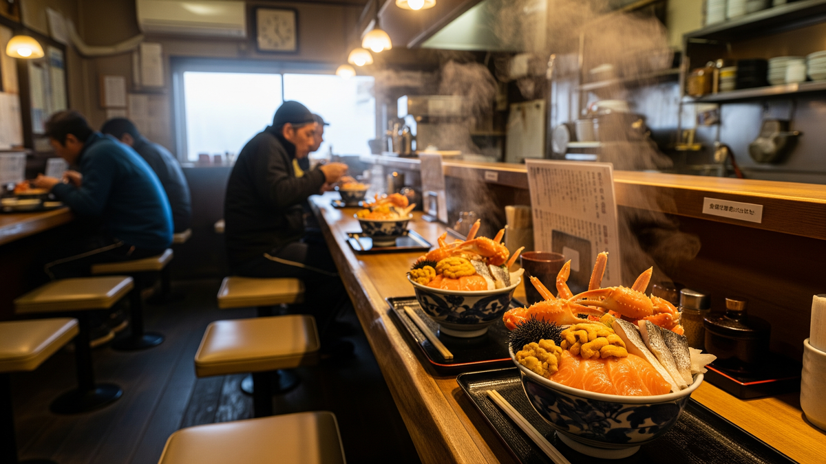 Small seafood bowl restaurant open in the morning